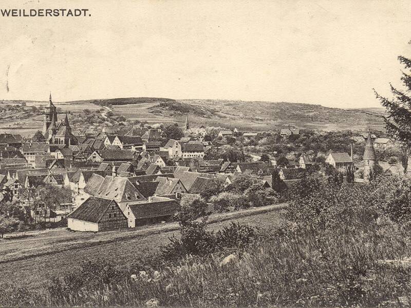 Postkarte von Weil der Stadt aus dem Jahr 1911 