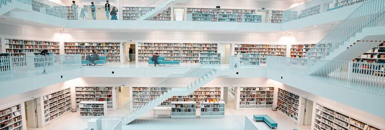 Stadtbibliothek von innen Stuttgart